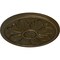 Ekena Millwork Kaya Ceiling Medallion (Fits Canopies up to 5 1/4"), Hand-Painted Brass, 23 5/8"OD x 1 1/2"P CM23KABRS - alternate 4